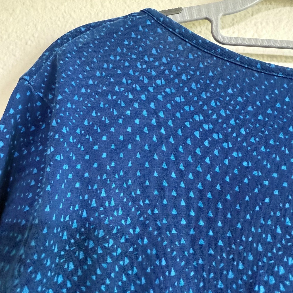 Patagonia Long Sleeve Margot Dress Women's Size XL Blue‎ Stretch Surplice V-Neck - Picture 6 of 10